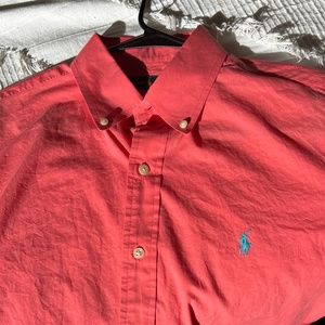 Ralph Lauren Pink Button-Up -- M